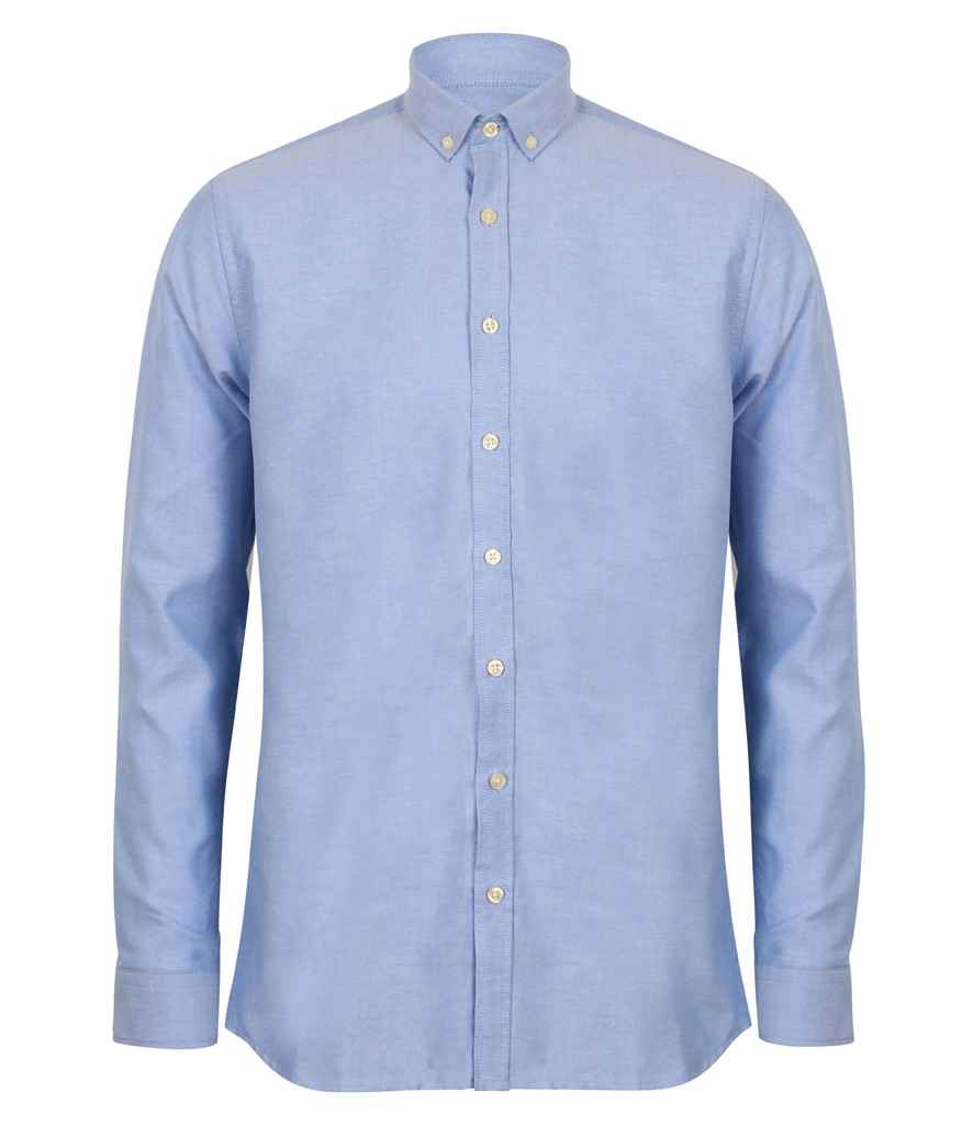 Henbury - Modern Long Sleeve Regular Fit Oxford Shirt - Pierre Francis