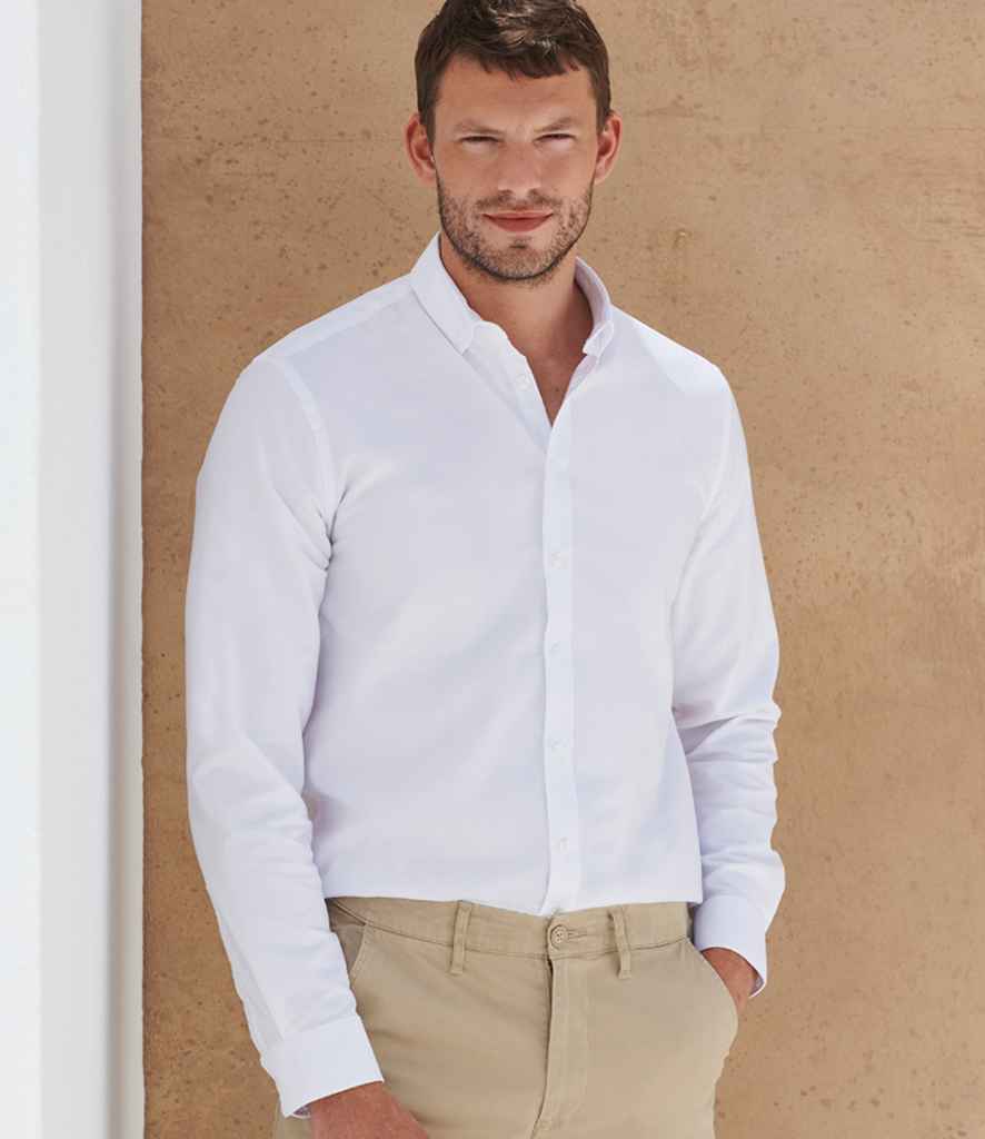 Henbury - Modern Long Sleeve Regular Fit Oxford Shirt - Pierre Francis