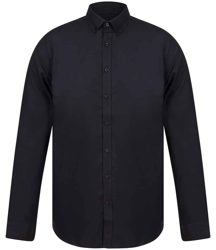 Henbury - Modern Long Sleeve Slim Fit Oxford Shirt - Pierre Francis