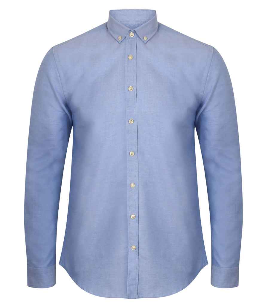 Henbury - Modern Long Sleeve Slim Fit Oxford Shirt - Pierre Francis