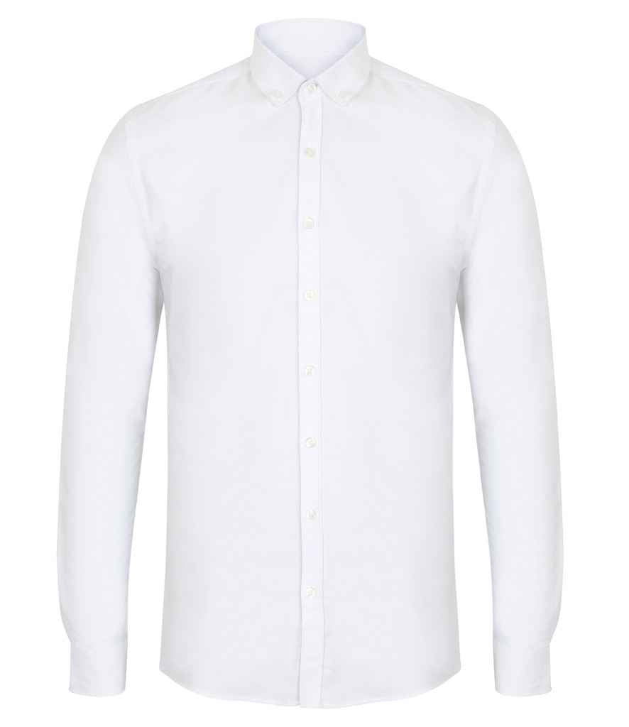 Henbury - Modern Long Sleeve Slim Fit Oxford Shirt - Pierre Francis