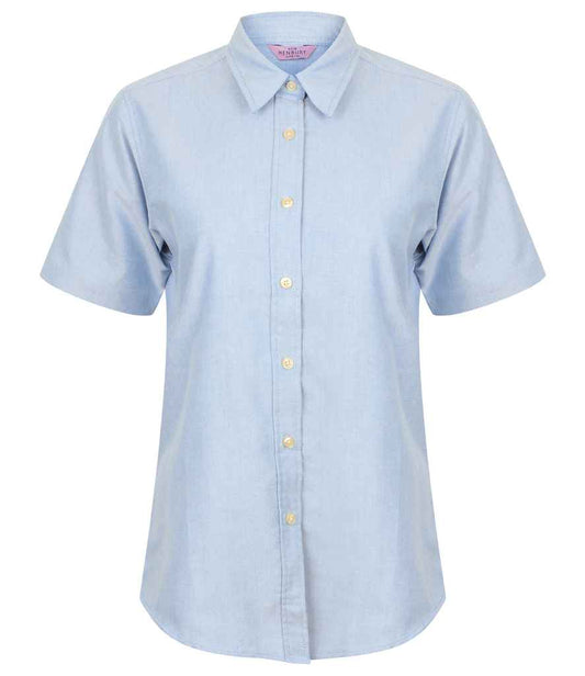 Henbury - Ladies Short Sleeve Classic Oxford Shirt - Pierre Francis