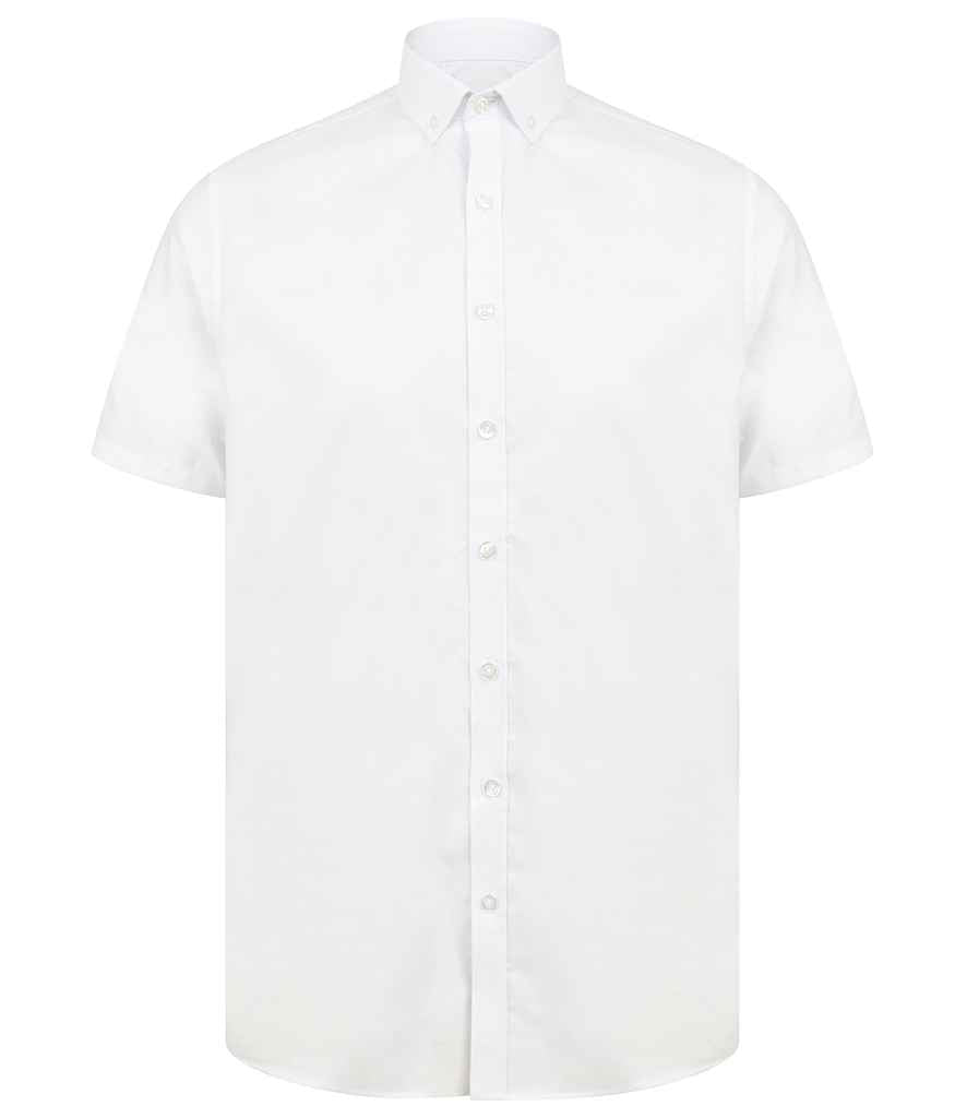 Henbury - Modern Short Sleeve Slim Fit Oxford Shirt - Pierre Francis