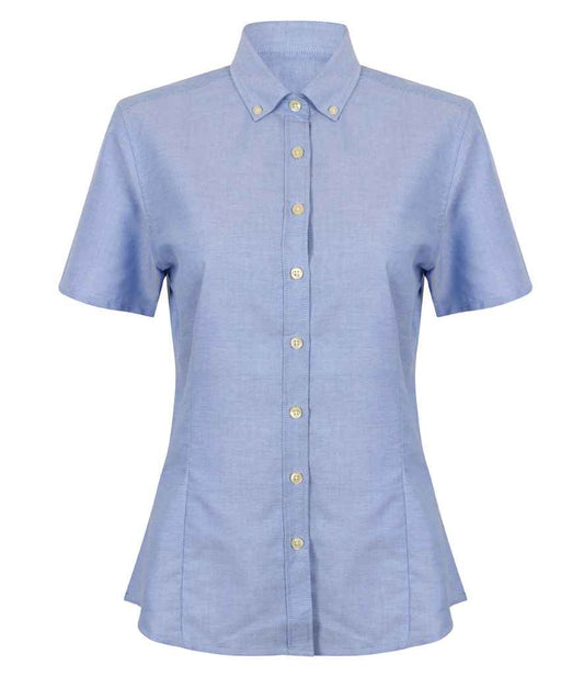 Henbury - Ladies Modern Short Sleeve Regular Fit Oxford Shirt - Pierre Francis