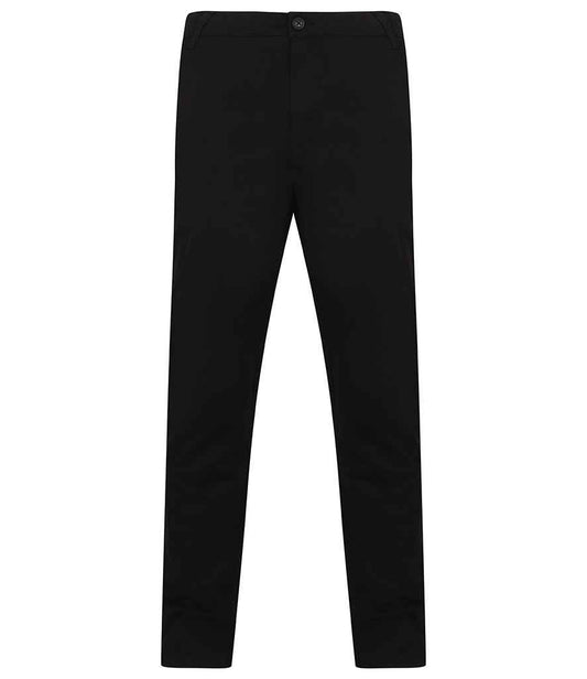 Henbury - Stretch Flex Waistband Chino Trousers - Pierre Francis