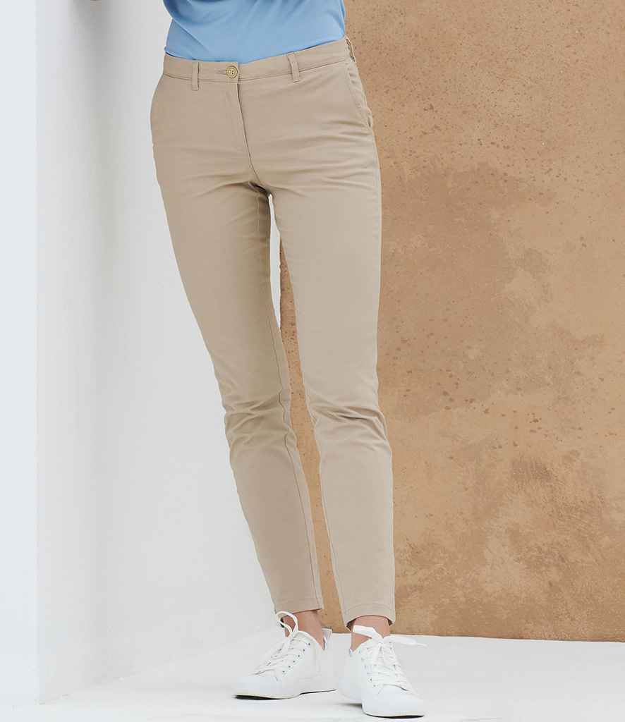 Henbury - Ladies Stretch Chino Trousers - Pierre Francis