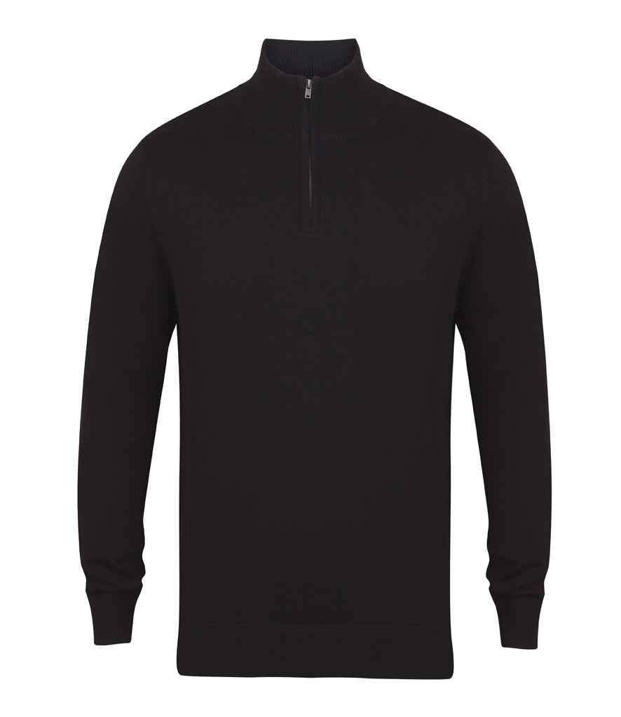 Henbury - Zip Neck Sweater - Pierre Francis