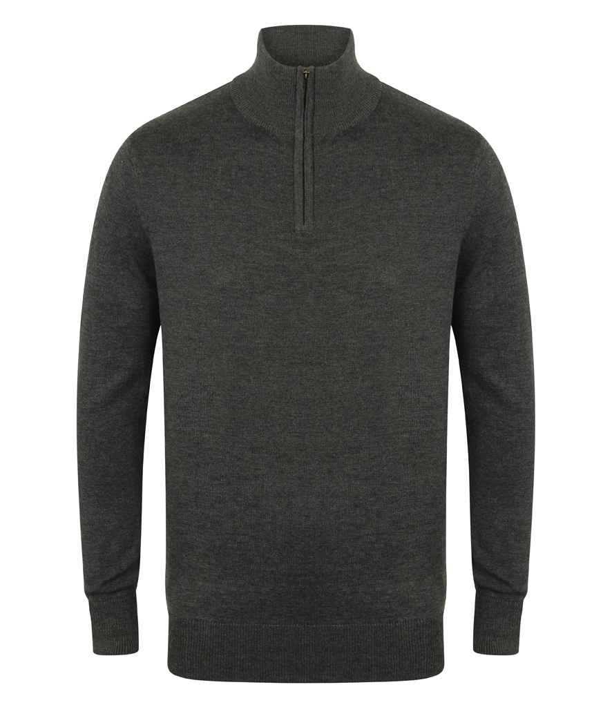 Henbury - Zip Neck Sweater - Pierre Francis