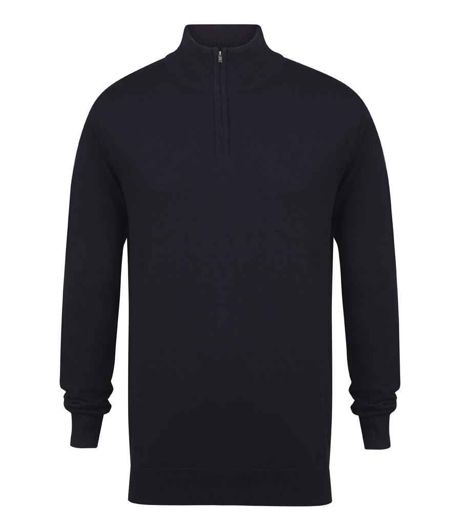 Henbury - Zip Neck Sweater - Pierre Francis