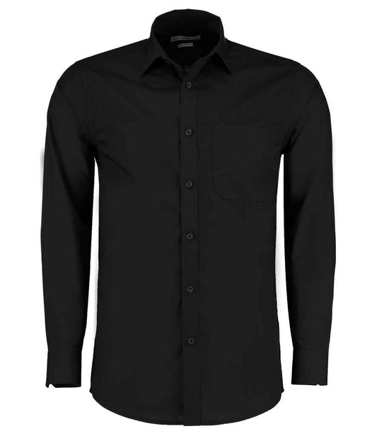 Kustom Kit - Long Sleeve Tailored Poplin Shirt