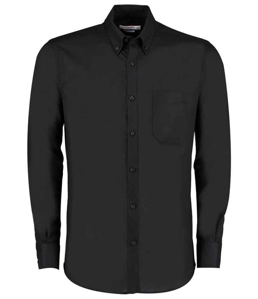 Kustom Kit - Long Sleeve Slim Fit Workwear Oxford Shirt - Pierre Francis