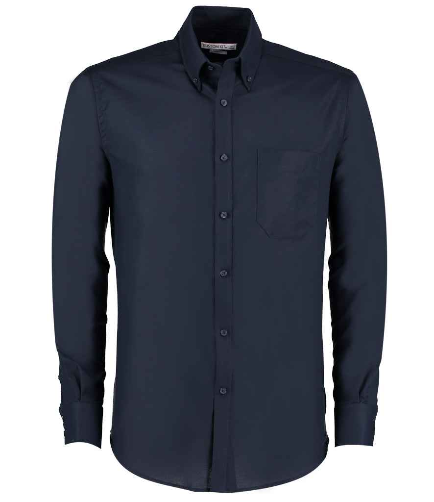 Kustom Kit - Long Sleeve Slim Fit Workwear Oxford Shirt - Pierre Francis