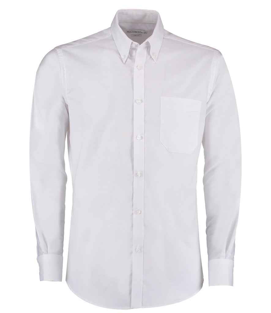 Kustom Kit - Long Sleeve Slim Fit Workwear Oxford Shirt - Pierre Francis