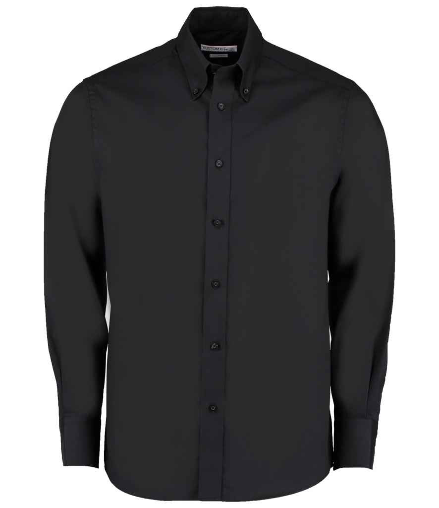 Kustom Kit - Premium Long Sleeve Tailored Oxford Shirt - Pierre Francis