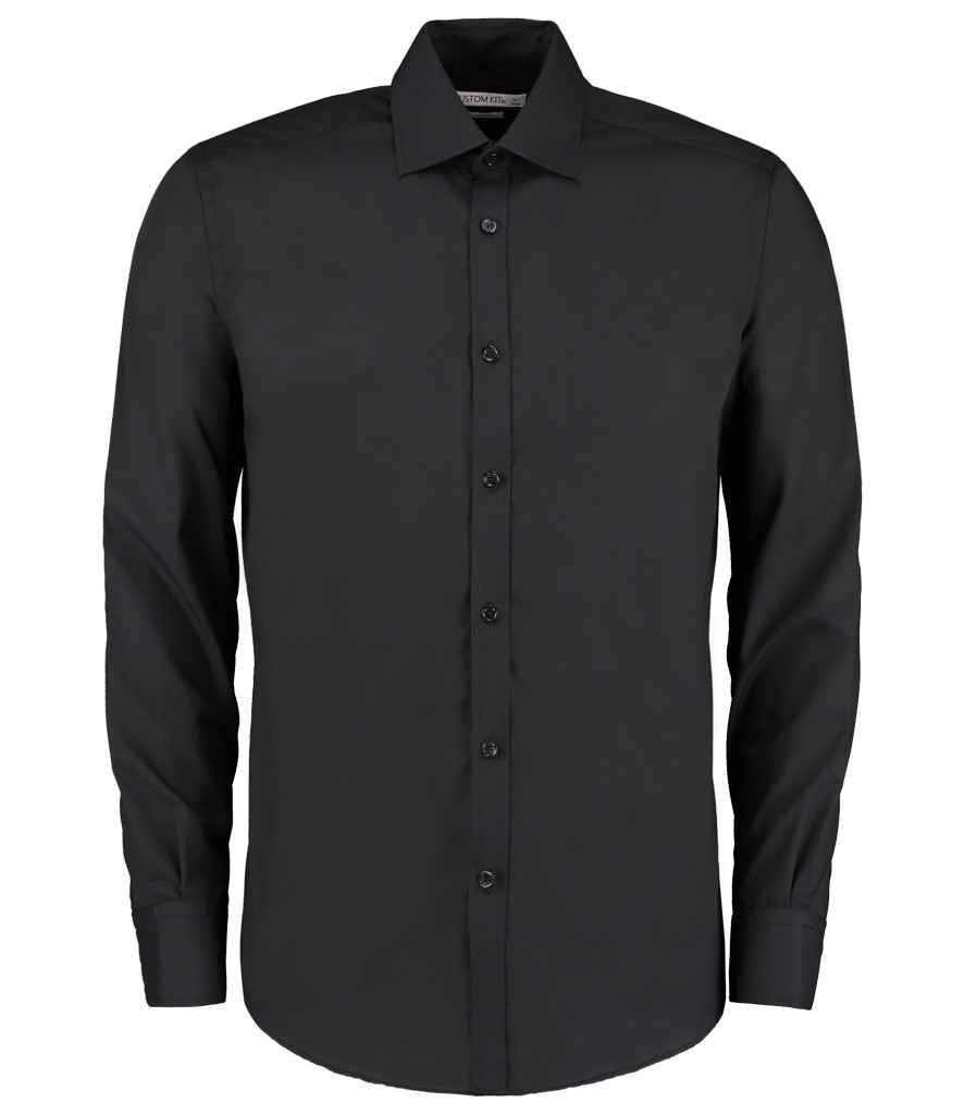 Kustom Kit - Long Sleeve Slim Fit Business Shirt - Pierre Francis