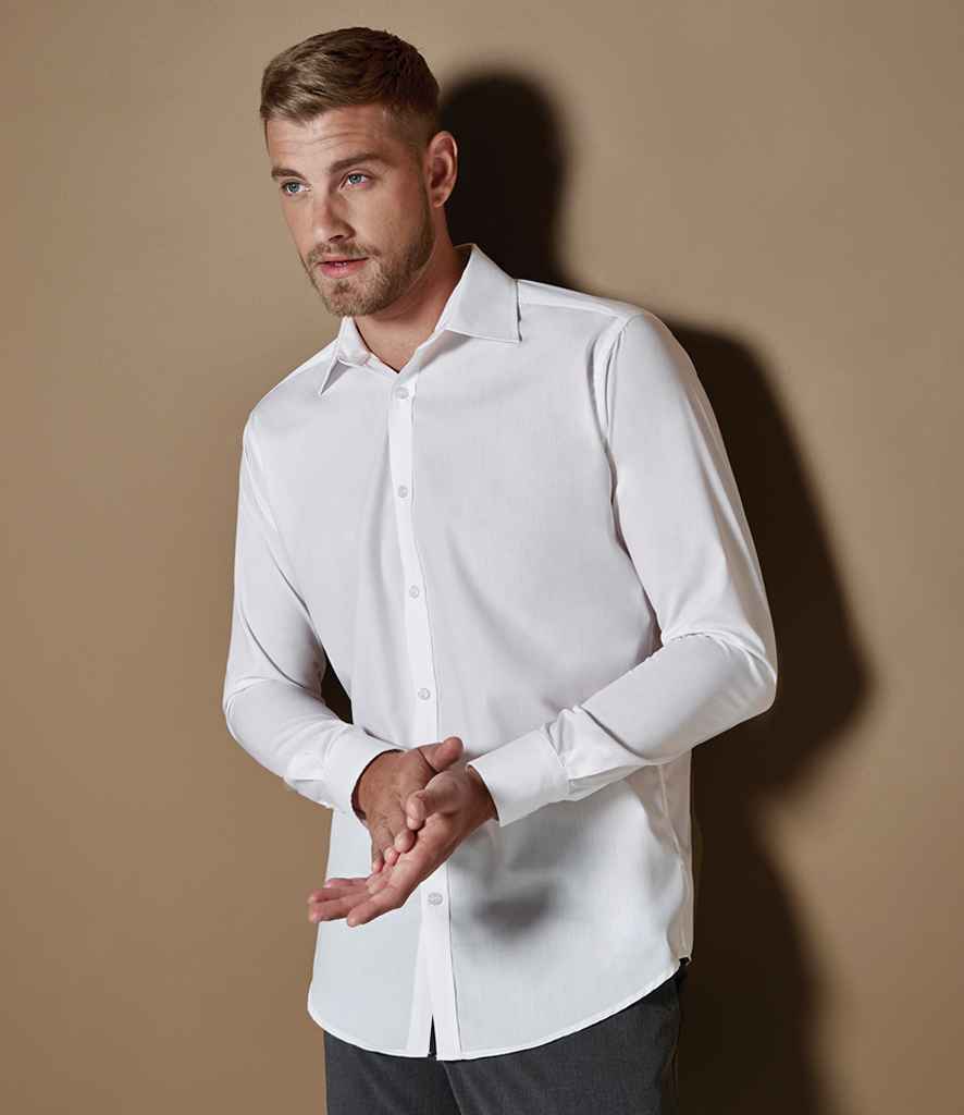 Kustom Kit - Long Sleeve Slim Fit Business Shirt - Pierre Francis