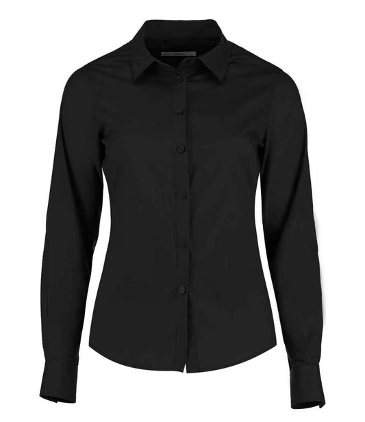 Kustom Kit - Ladies Long Sleeve Tailored Poplin Shirt