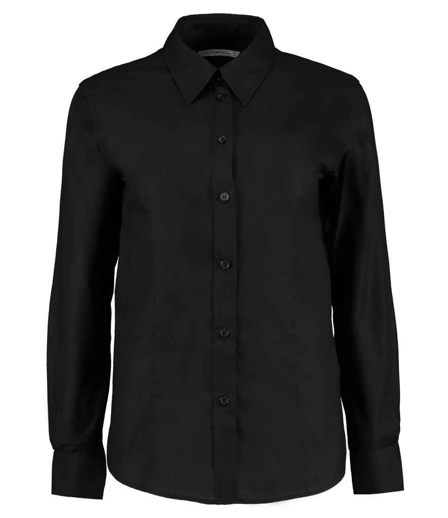 Kustom Kit - Ladies Long Sleeve Tailored Workwear Oxford Shirt - Pierre Francis