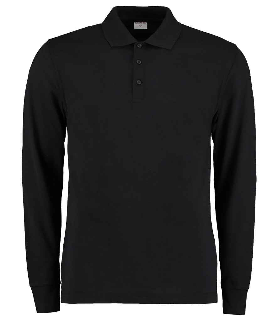 Kustom Kit - Long Sleeve Poly / Cotton Piqué Polo Shirt - Pierre Francis