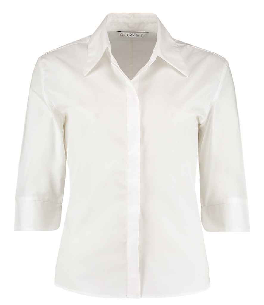 Kustom Kit - Ladies 3/4 Sleeve Tailored Continental Shirt - Pierre Francis