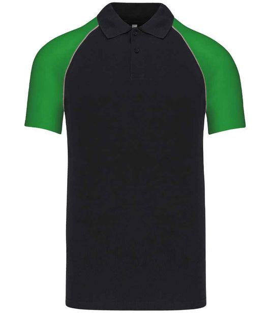 Kariban - Baseball Cotton Piqué Polo Shirt - Pierre Francis