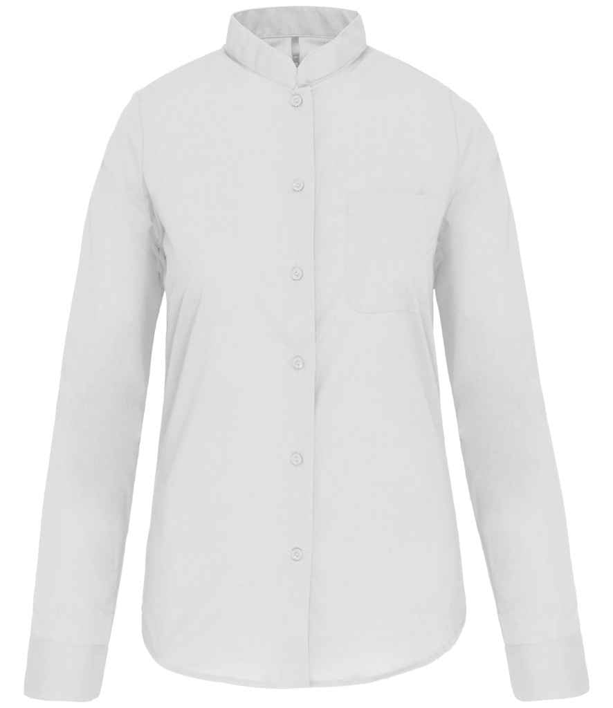 Kariban - Ladies Long Sleeve Mandarin Collar Shirt - Pierre Francis