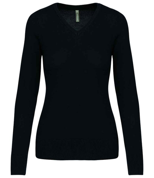 Kariban - Ladies Cotton Acrylic V Neck Sweater - Pierre Francis