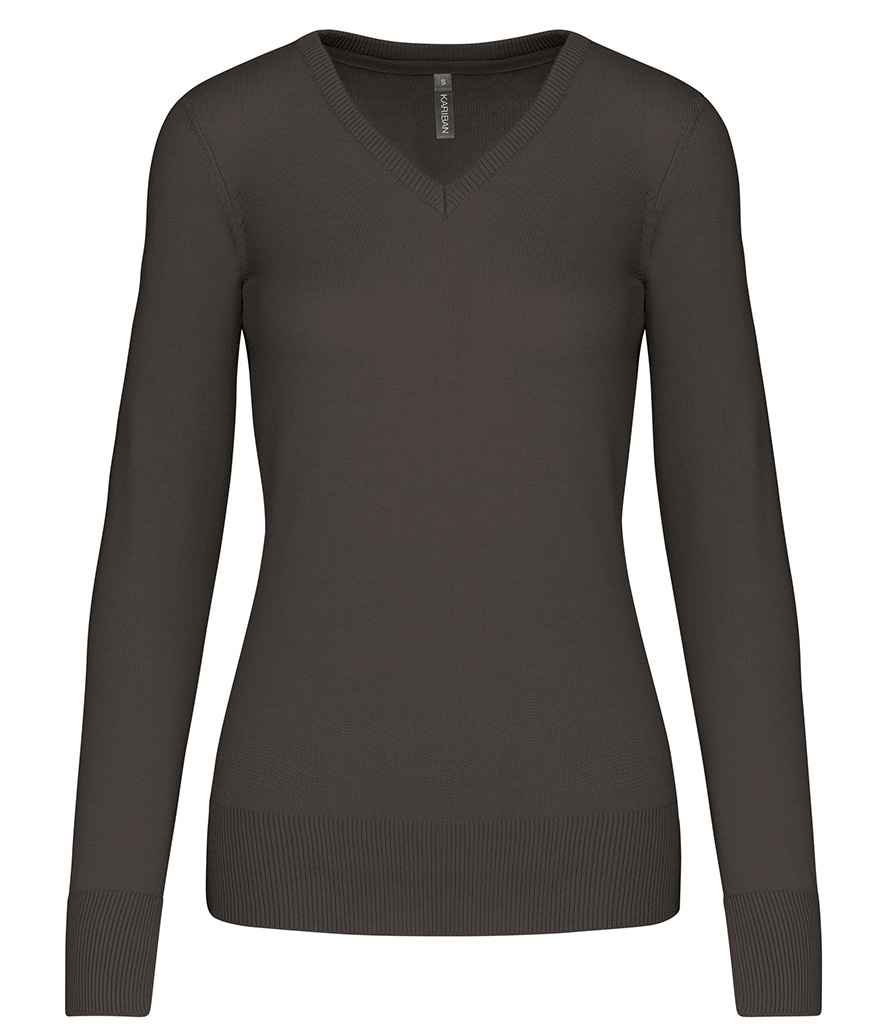 Kariban - Ladies Cotton Acrylic V Neck Sweater - Pierre Francis