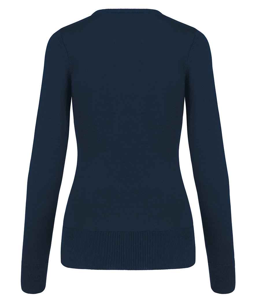 Kariban - Ladies Cotton Acrylic V Neck Sweater - Pierre Francis