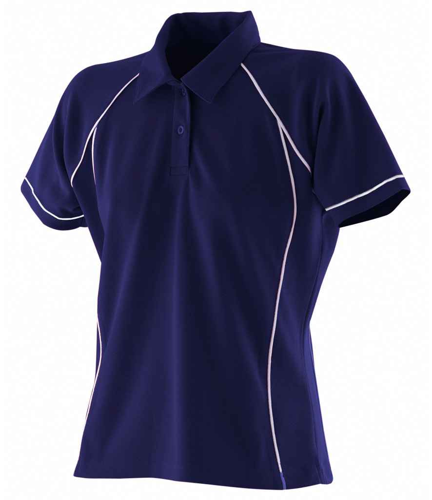 Finden and Hales - Ladies Performance Piped Polo Shirt - Pierre Francis