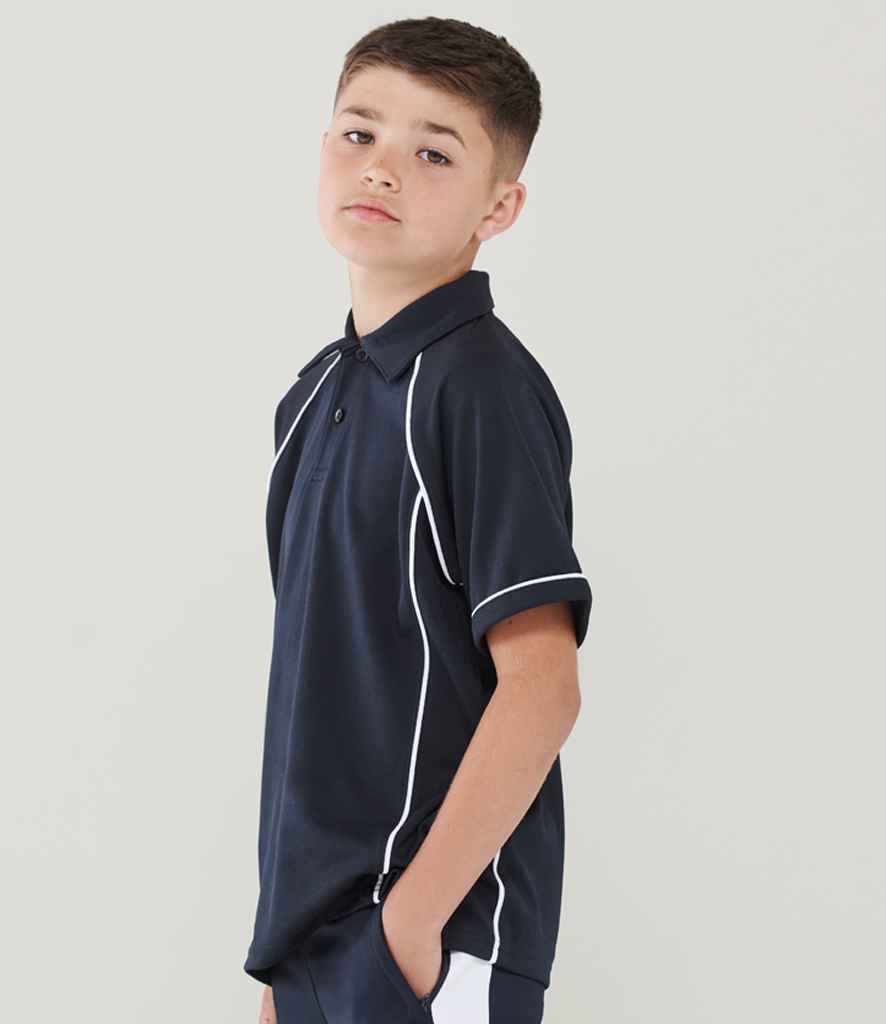 Finden and Hales - Kids Performance Piped Polo Shirt - Pierre Francis