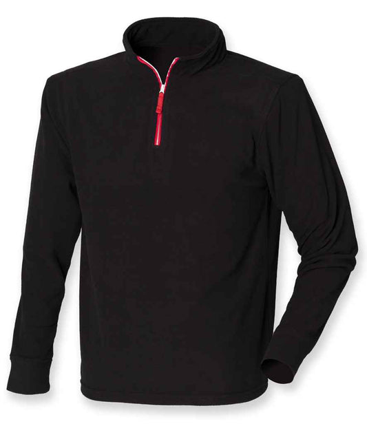 Finden and Hales - Zip Neck Piped Micro Fleece - Pierre Francis