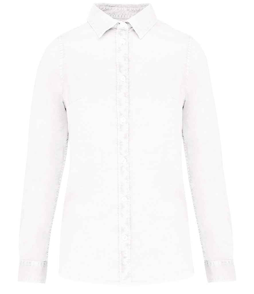 Native Spirit - Ladies Washed Long Sleeve Shirt - Pierre Francis