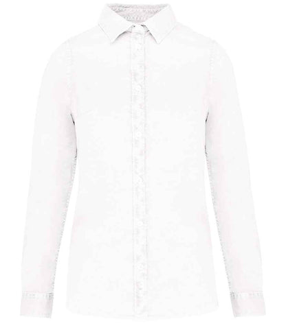 Native Spirit - Ladies Washed Long Sleeve Shirt - Pierre Francis