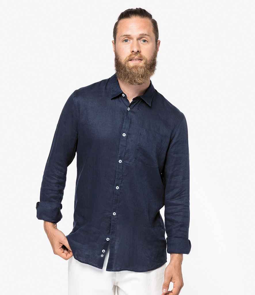 Native Spirit - Long Sleeve Linen Shirt - Pierre Francis