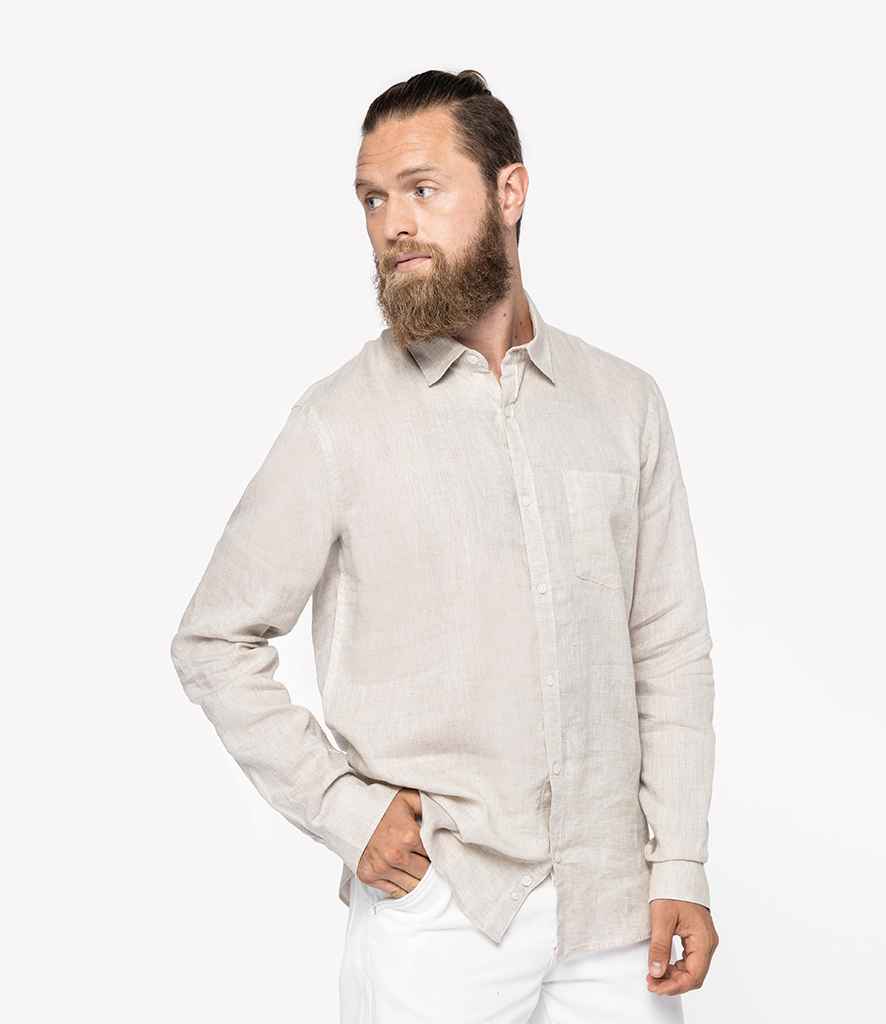 Native Spirit - Long Sleeve Linen Shirt - Pierre Francis