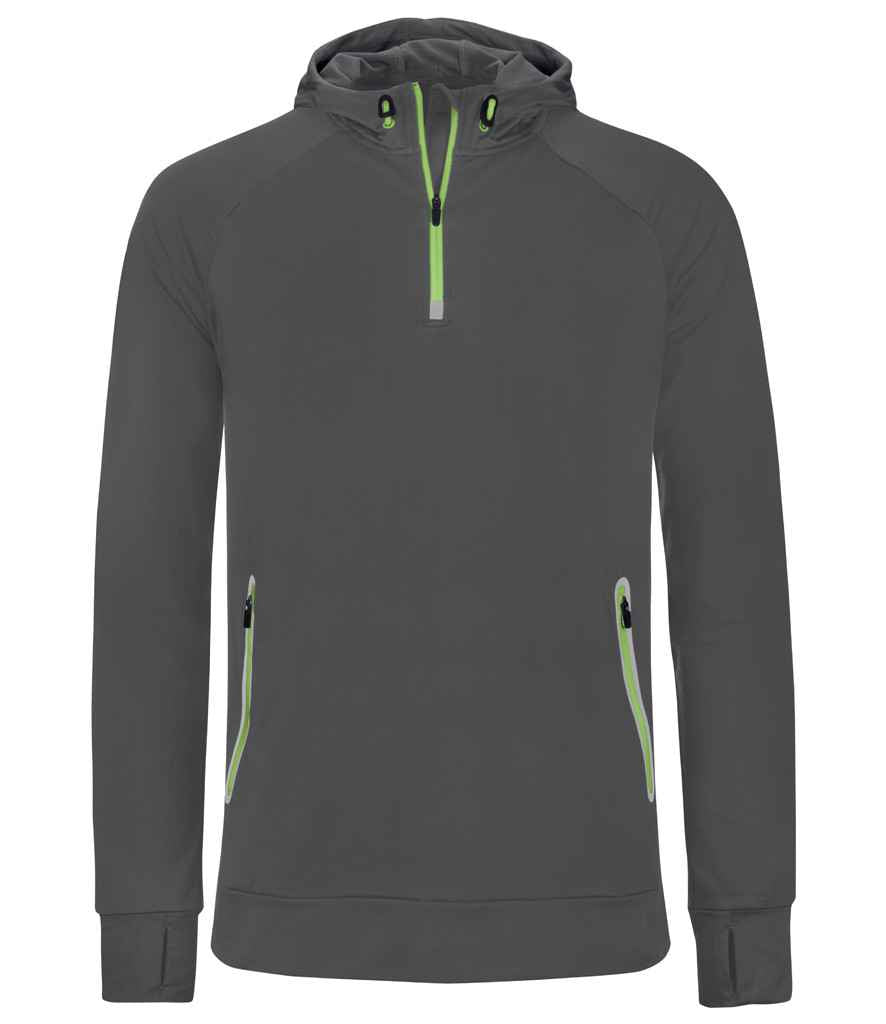 Proact - Zip Neck Hooded Sweatshirt - Pierre Francis