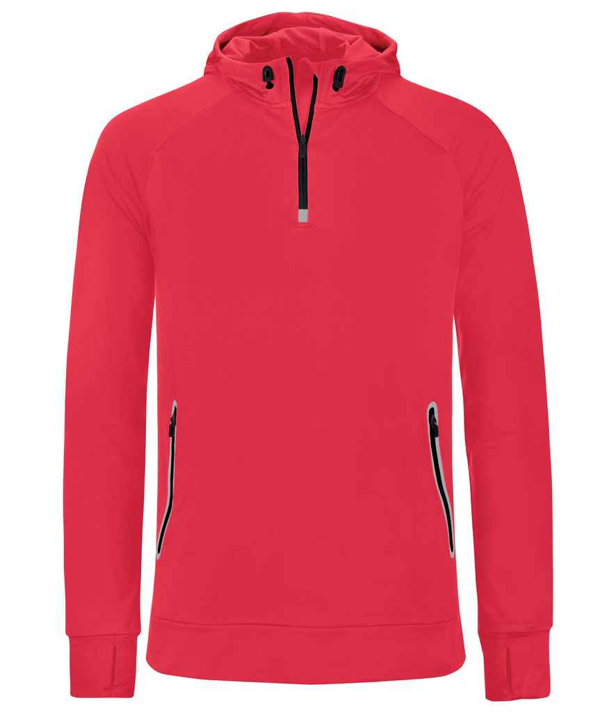 Proact - Zip Neck Hooded Sweatshirt - Pierre Francis