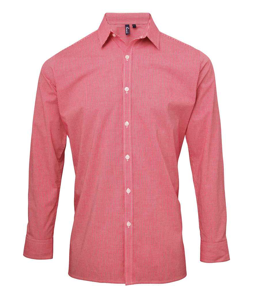 Premier - Gingham Long Sleeve Shirt - Pierre Francis