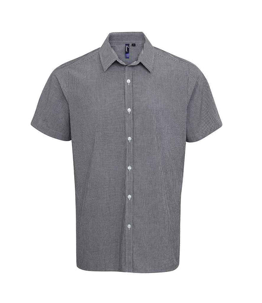 Premier - Gingham Short Sleeve Shirt - Pierre Francis