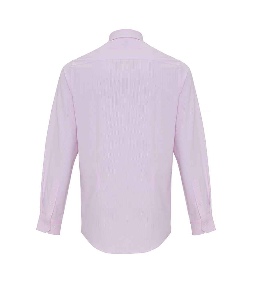 Premier - Long Sleeve Striped Oxford Shirt - Pierre Francis