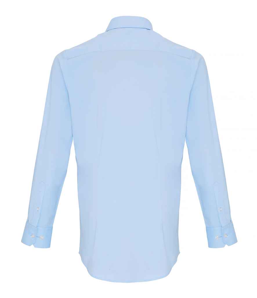 Premier - Long Sleeve Stretch Fit Poplin Shirt - Pierre Francis