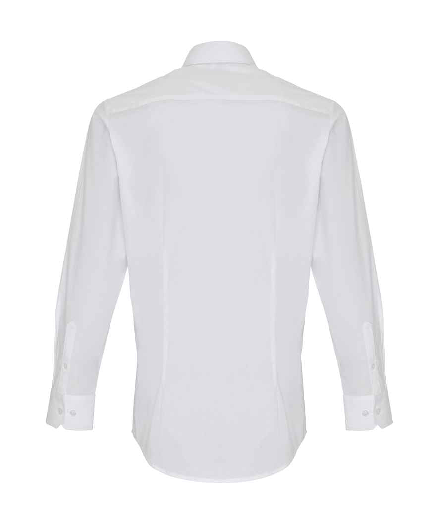 Premier - Long Sleeve Stretch Fit Poplin Shirt - Pierre Francis