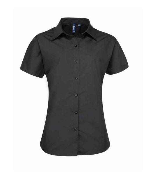 Premier - Ladies Supreme Short Sleeve Poplin Shirt - Pierre Francis