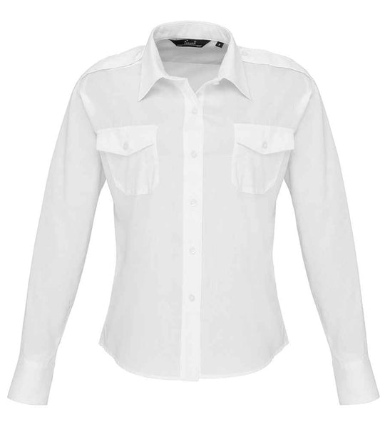 Premier - Ladies Long Sleeve Pilot Shirt - Pierre Francis