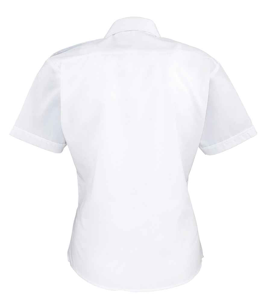 Premier - Ladies Short Sleeve Pilot Shirt - Pierre Francis