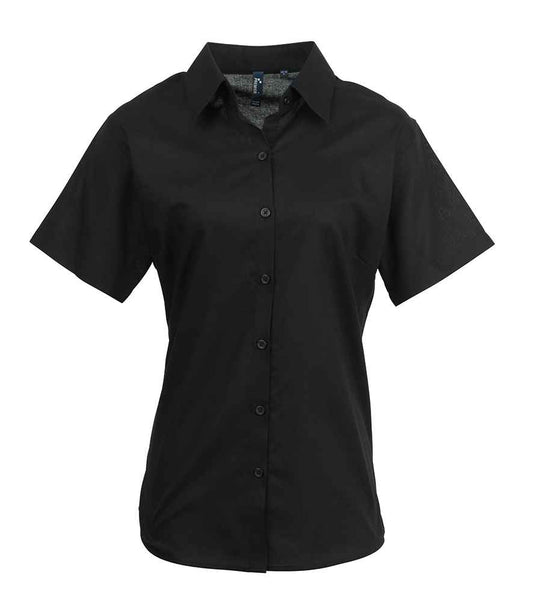 Premier - Ladies Signature Short Sleeve Oxford Shirt - Pierre Francis