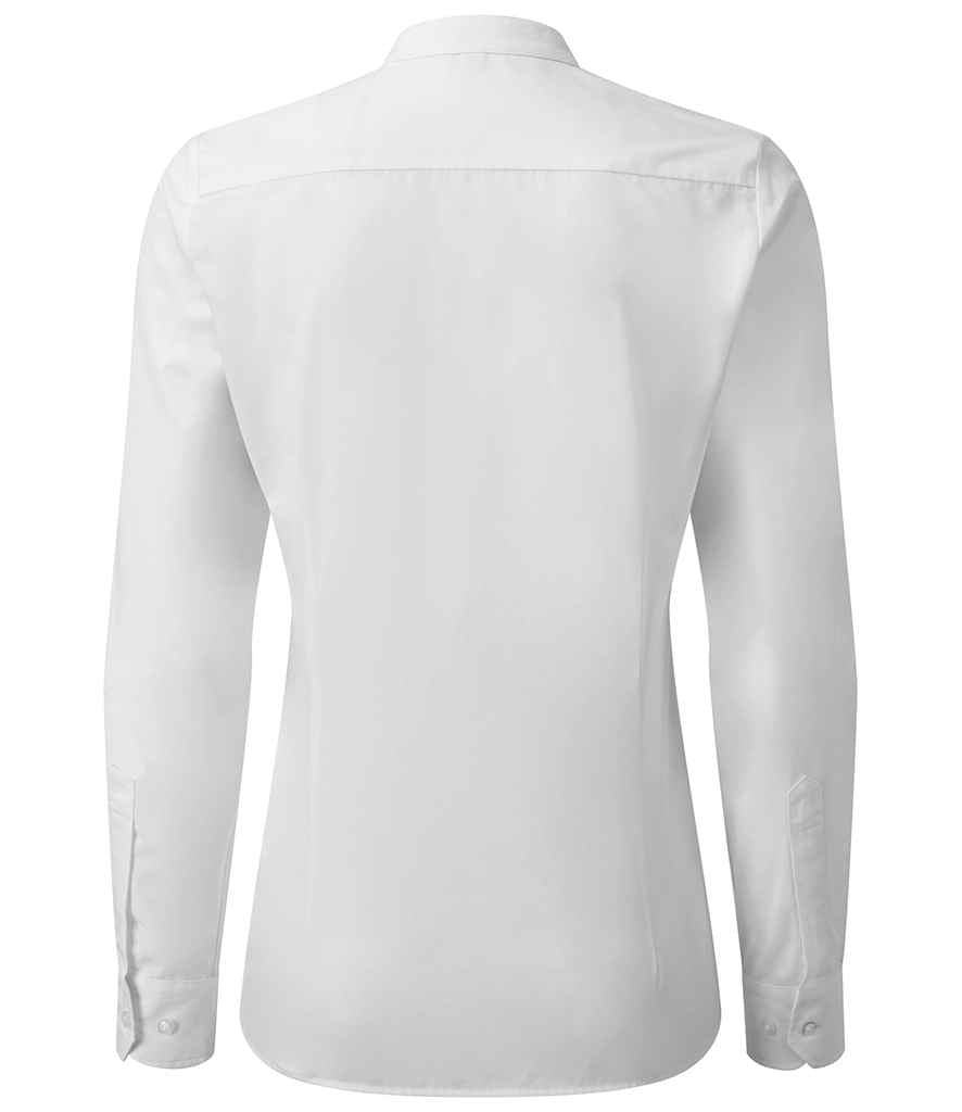 Premier - Ladies Banded Collar Grandad Shirt - Pierre Francis