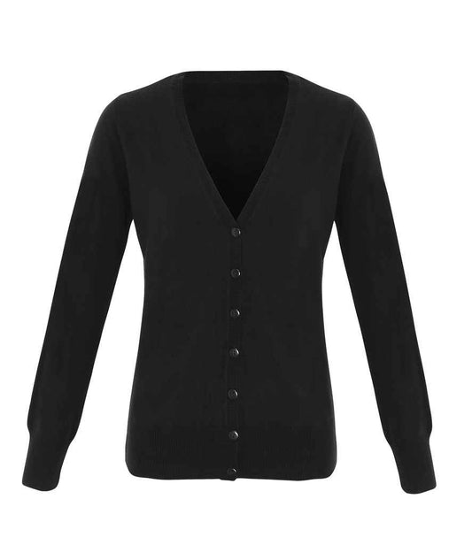 Premier - Ladies Essential Acrylic V Neck Cardigan - Pierre Francis