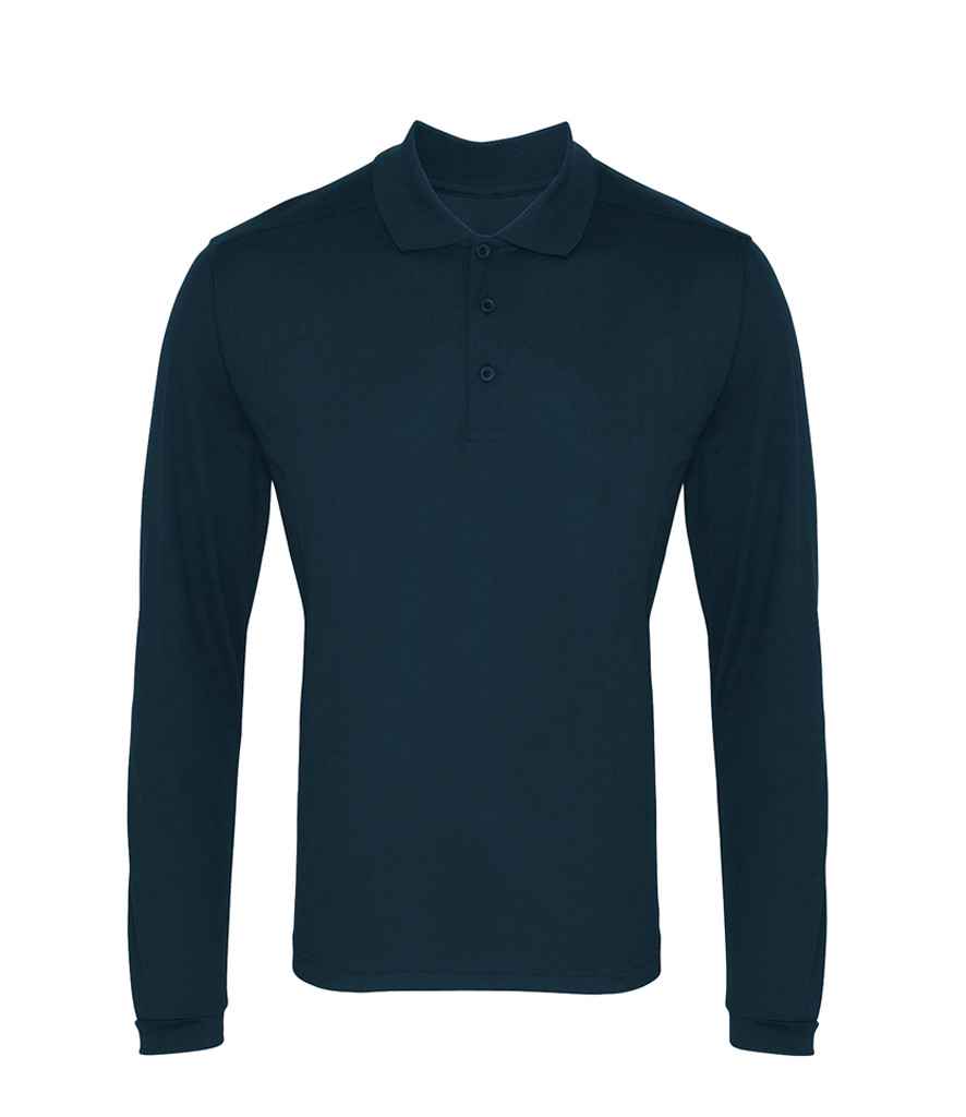 Premier - Long Sleeve Coolchecker® Piqué Polo Shirt - Pierre Francis